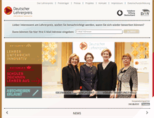 Tablet Screenshot of lehrerpreis.de